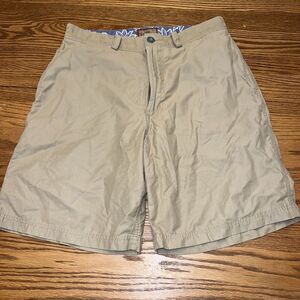 Horny Toad Beige Shorts Chino Size 32 Cotton Nylon